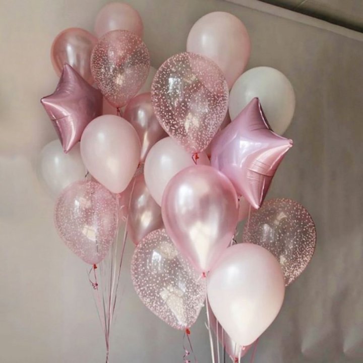 Фонтаны шаров "Розовый" в Адлере