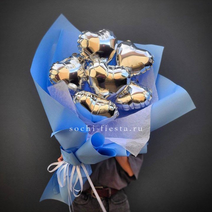 Букет из шаров сердец  №2 в Адлере