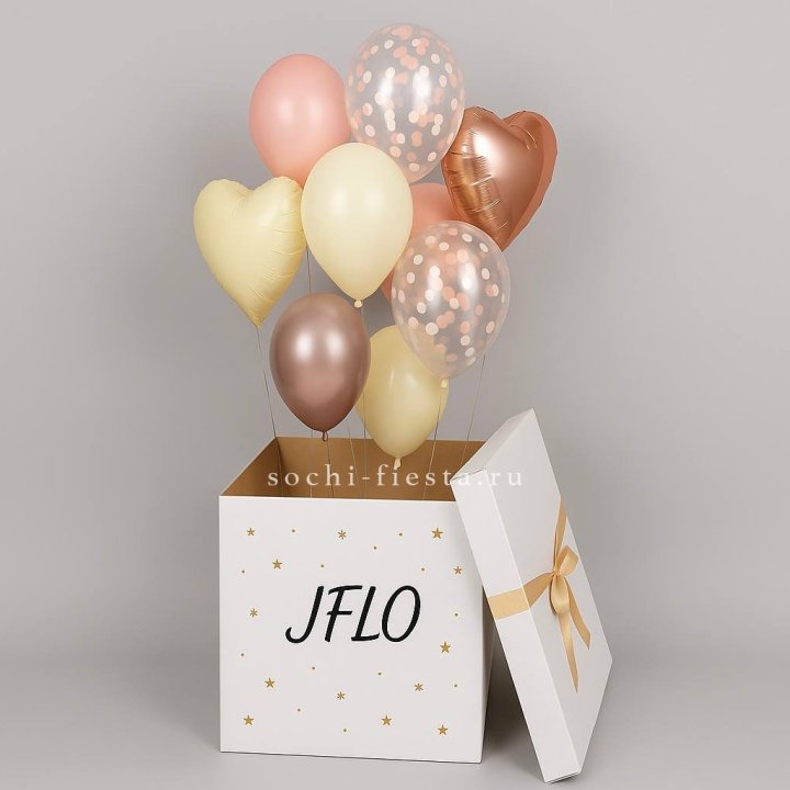 Коробка-сюрприз с шарами №2 в Адлере