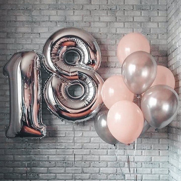 Фольгированный шар Серебряная Цифра в Адлере