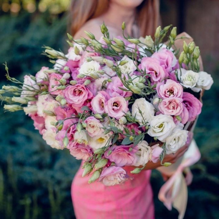 Букет эустом №1  в Адлере