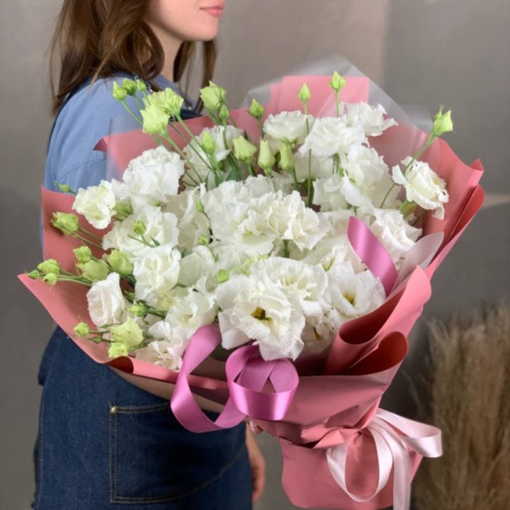 Букет эустом "Пудра" в Адлере