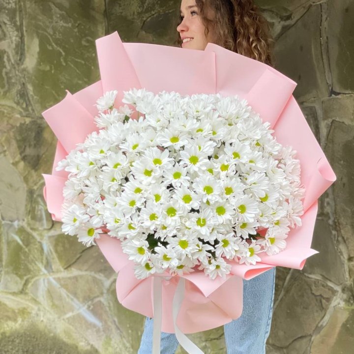  Букет хризантем "Pure" в Адлере