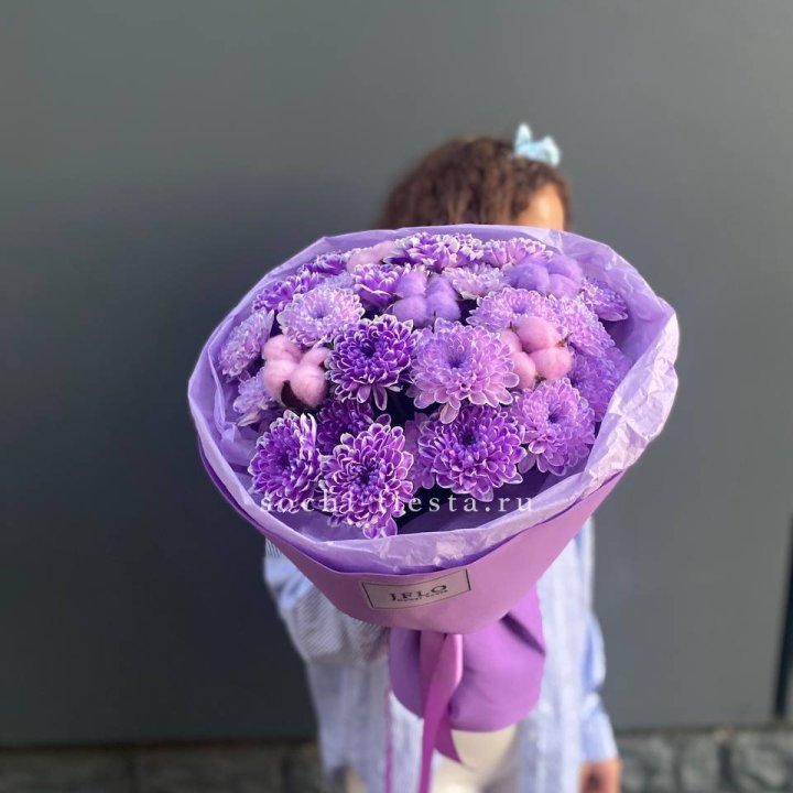 Хризантемы с хлопком в Адлере