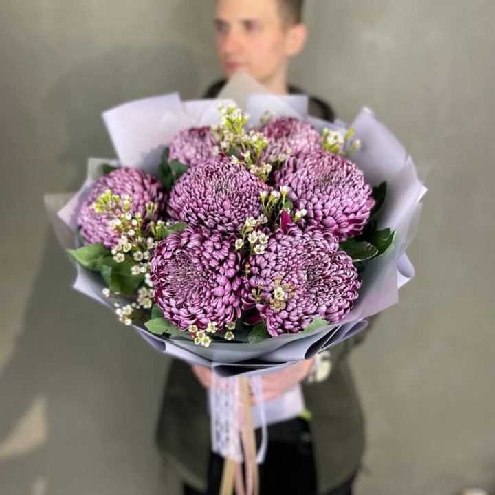 Букет хризантем Palermo в Адлере