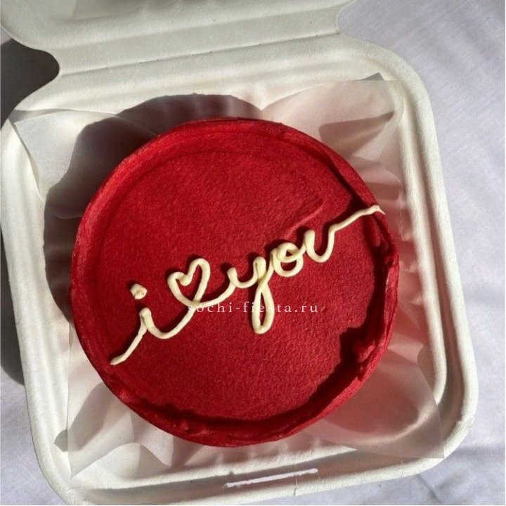 Бенто-торт "Я тебя люблю бесконечно" в Адлере