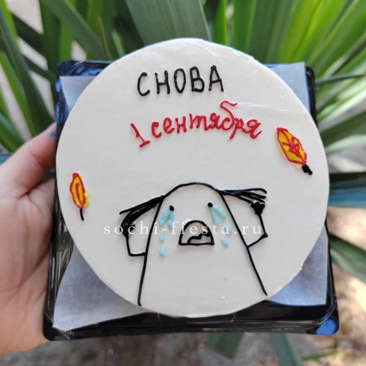 Бенто-торт "Не опять, а снова..." в Адлере