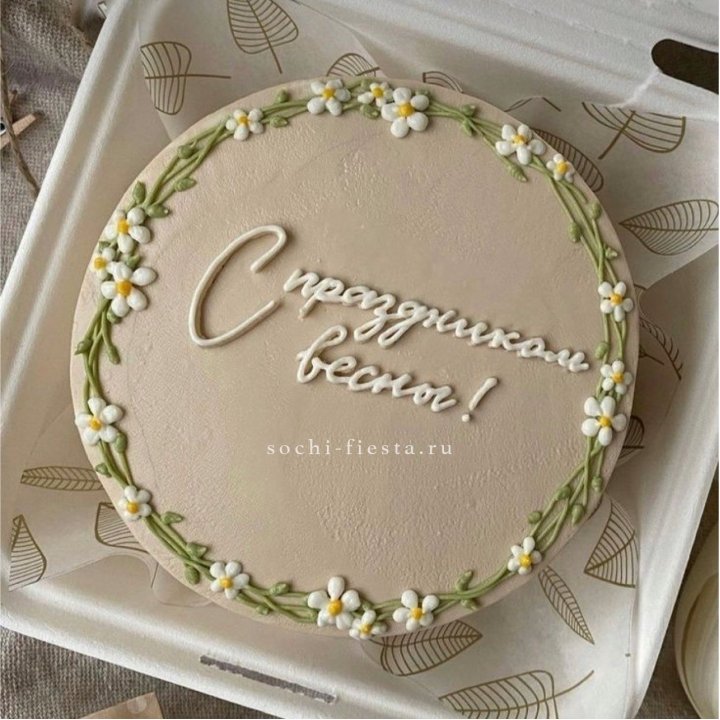 Бенто-торт "C праздником весны!"  в Адлере