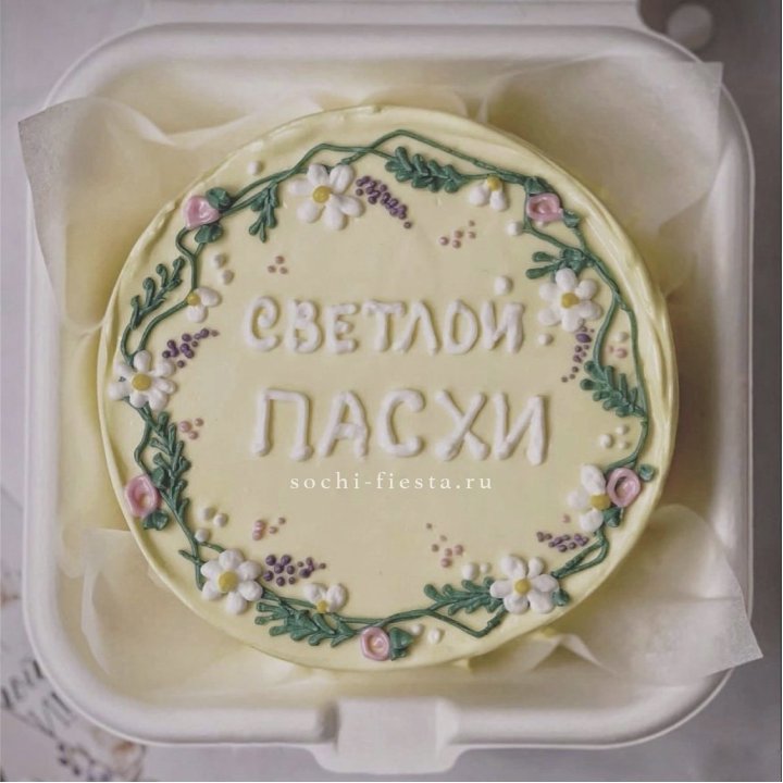 Бенто-торт "Светлой Пасхи" 2 в Адлере