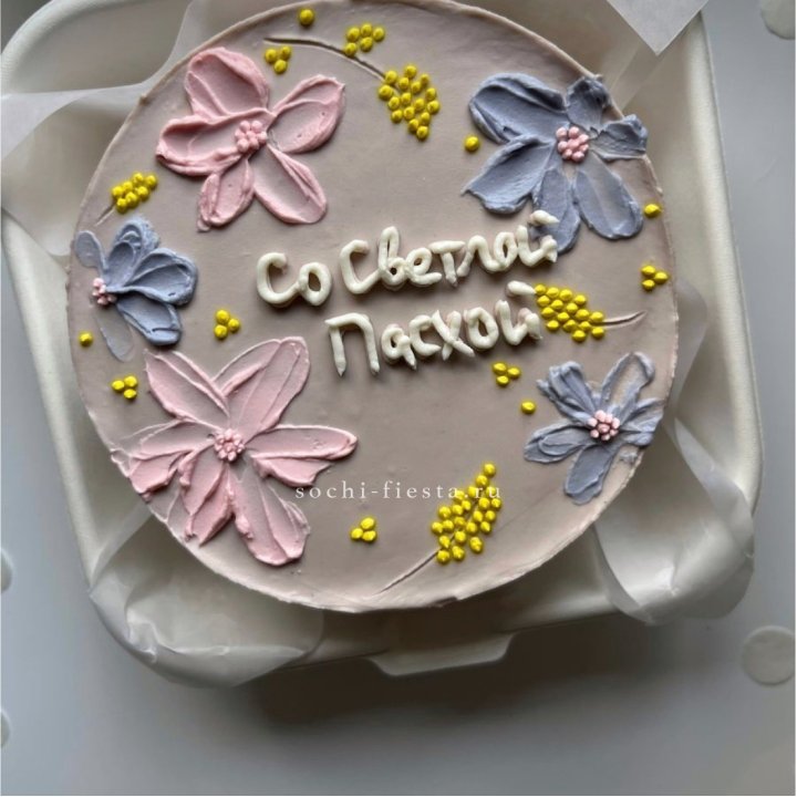 Бенто-торт "Светлой Пасхи" 3 в Адлере