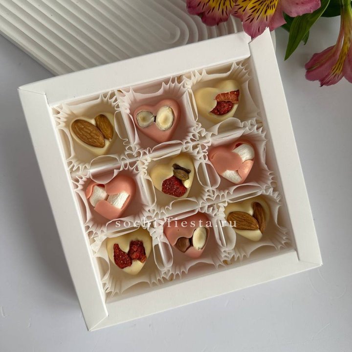 Набор конфет из бельгийского шоколада Сердца в Адлере