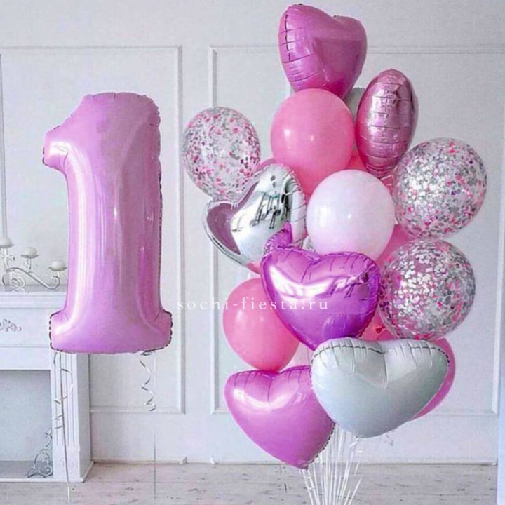 Набор шаров "С днем рождения" в Адлере