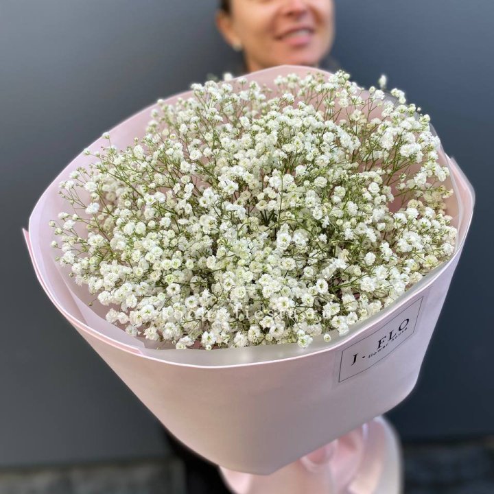 11 белых гипсофил в фоамиране в Адлере