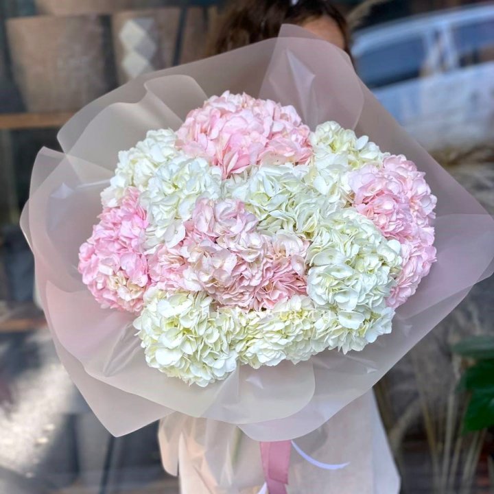 Букет гортензий WOW 3 с доставкой в Адлере