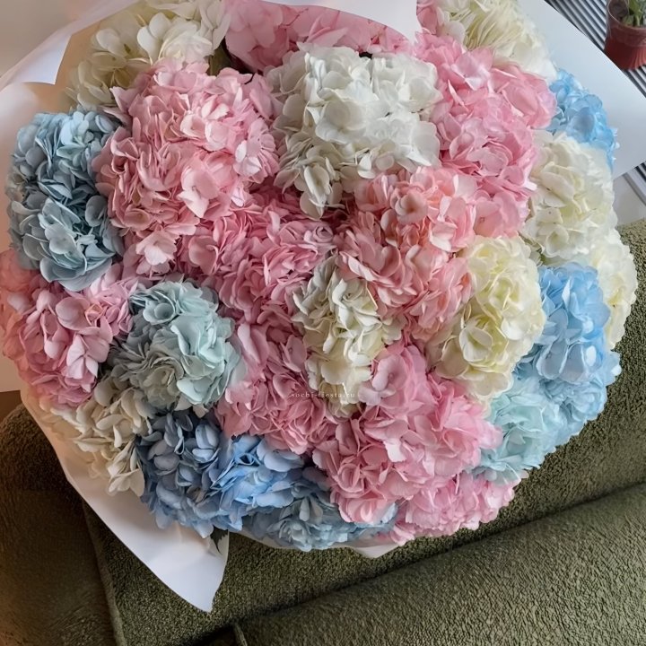 Букет гортензий микс в Адлере