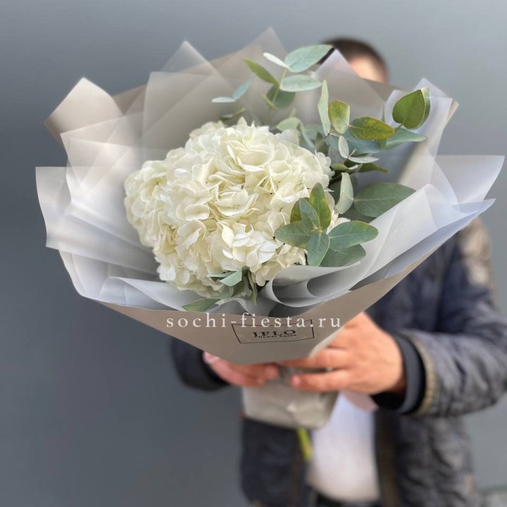  Букет  из белой гортензии в Адлере