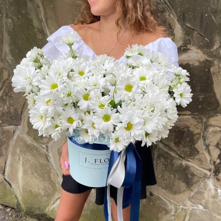 Коробка с хризантемами №2 в Адлере