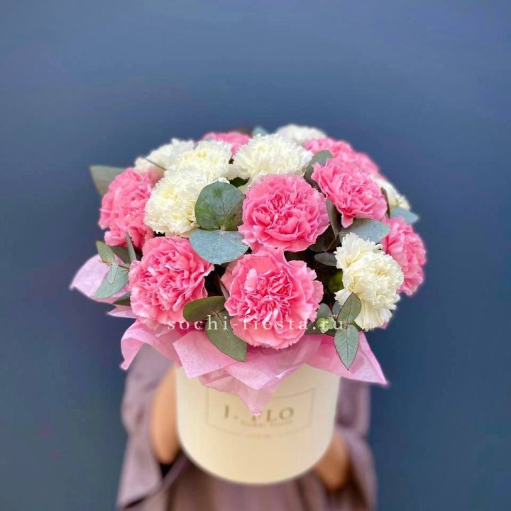 Диантусы в цилиндре в Адлере