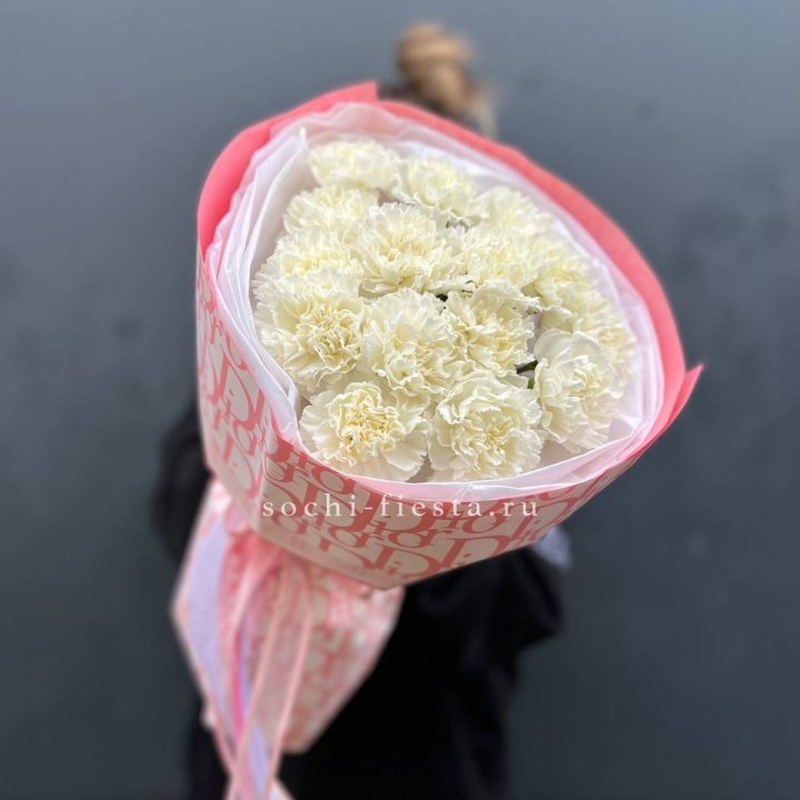 Белые Диантусы №2 в Адлере