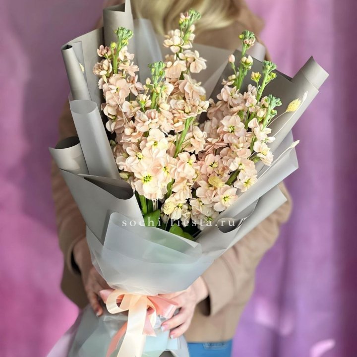 Букет ароматной маттиоллы №2 в Адлере