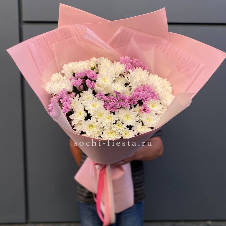  Букет хризантем- гигант  в Адлере