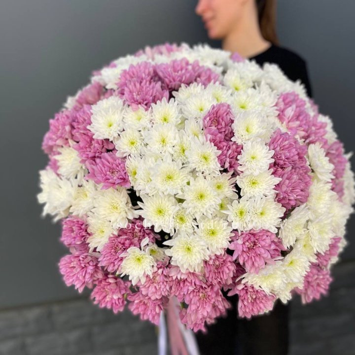  Букет 25 хризантем микс в Адлере