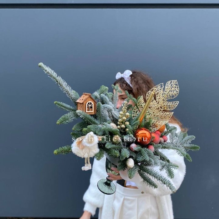 Композиция в бокале огненная  в Адлере