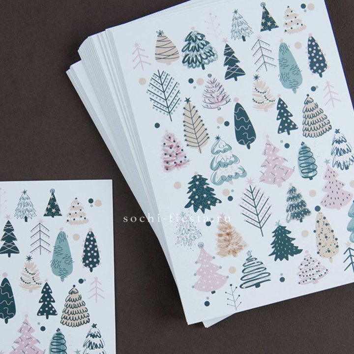 Открытка к букету "Елки" в Адлере