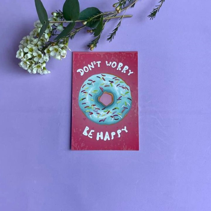 Открытка к букету "Не волнуйся..." в Адлере