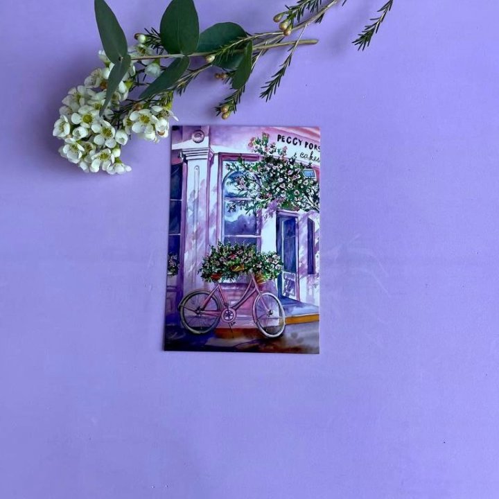 Открытка к букету "Розовый" в Адлере