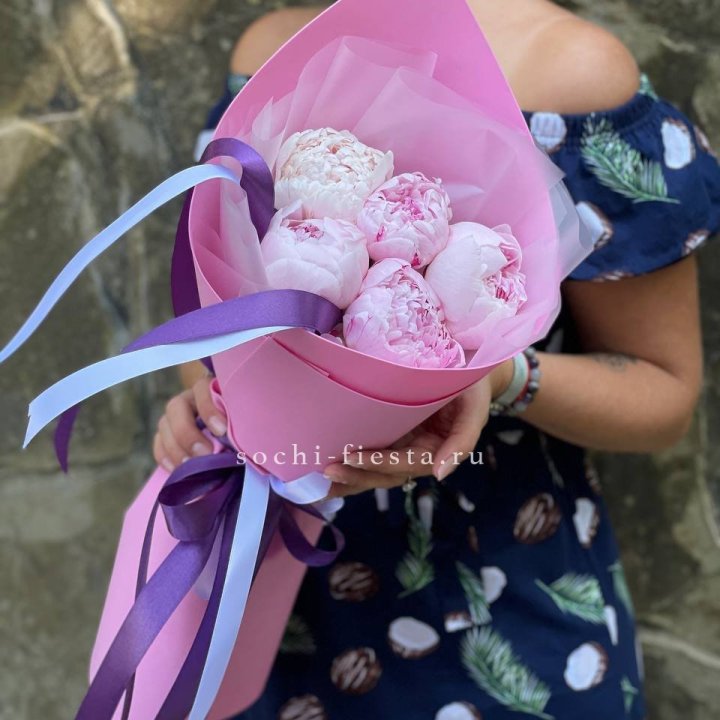 Букет пионов "НАЙ" в Адлере
