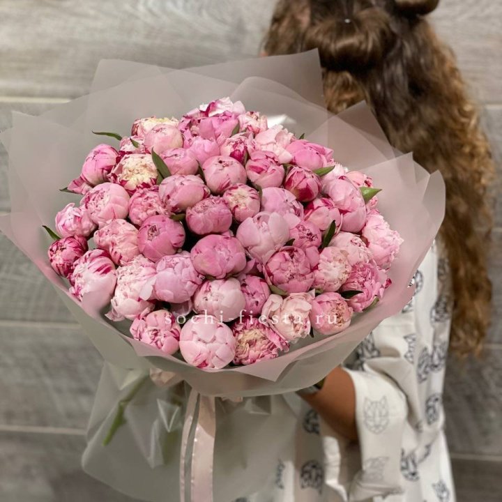 51 розовый пион в Адлере