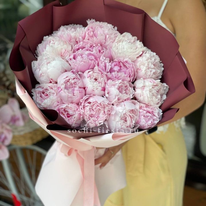 Букет с пионами №5 в Адлере