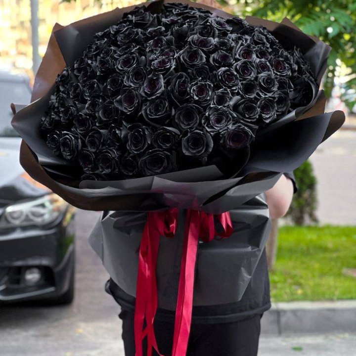 101 черная роза в Адлере