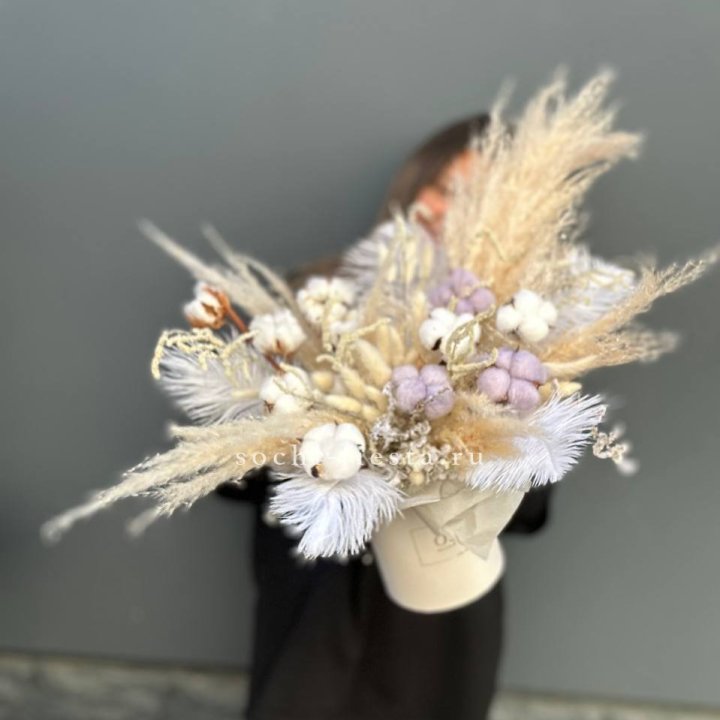 Авторский бокс с сухоцветами №3 в Адлере