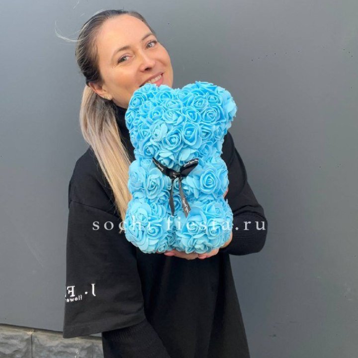 Игрушка медведь голубая в Адлере