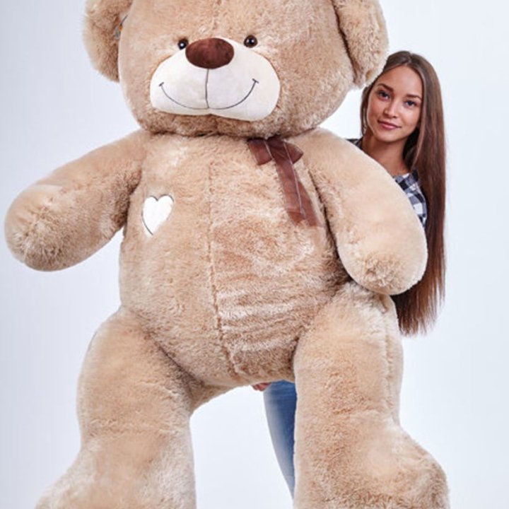 Бурый плюшевый мишка большой в Адлере