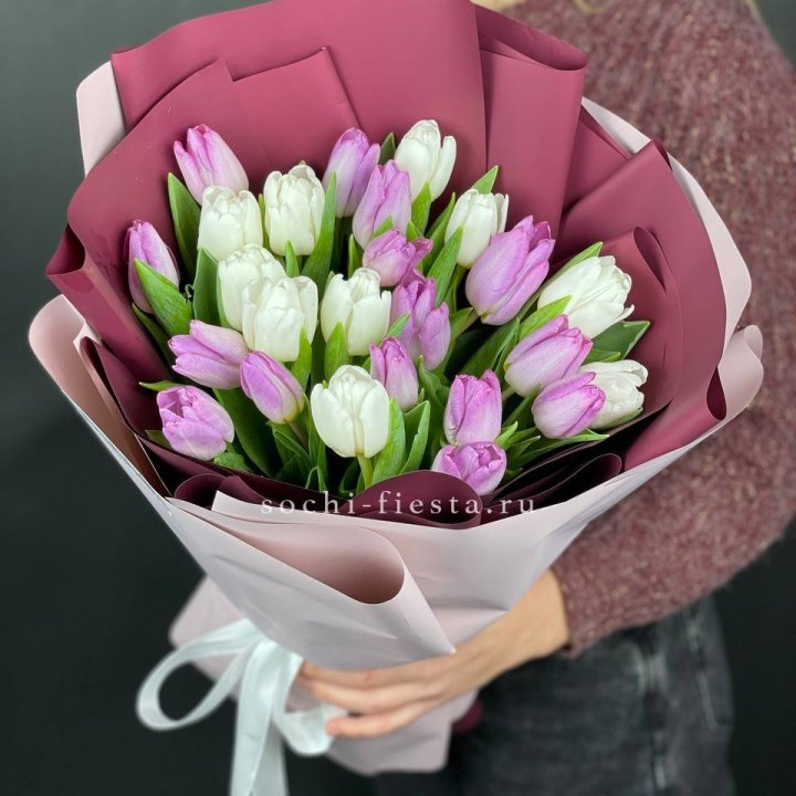25 тюльпанов микс в Адлере