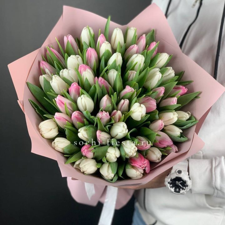 61 тюльпан микс в Адлере
