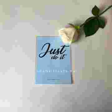 Открытка к букету "Just do it" в Адлере