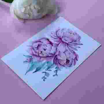 Открытка к букету "Peony" в Адлере