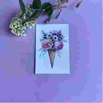Открытка к букету "Flowercream" в Адлере