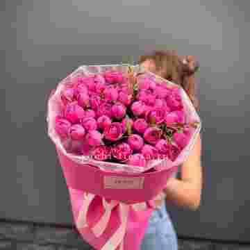 Кустовые розы букет Pink Мисти Баблс в Адлере